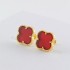 Van Cleef & Arpels Sweet Alhambra Of Gold VCA Earrings Black/Red/Rose Gold 6 Colors 