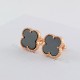 Van Cleef & Arpels Sweet Alhambra Of Gold VCA Earrings Black/Red/Rose Gold 6 Colors