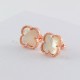 Van Cleef & Arpels Sweet Alhambra Of Gold VCA Earrings Black/Red/Rose Gold 6 Colors