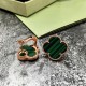 Van Cleef & Arpels Sweet Alhambra Of Rose Gold VCA Earrings Gold/Silver 12 Colors