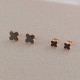 Van Cleef & Arpels Sweet Alhambra Of Silver VCA Earrings Black/Gold 6 Colors