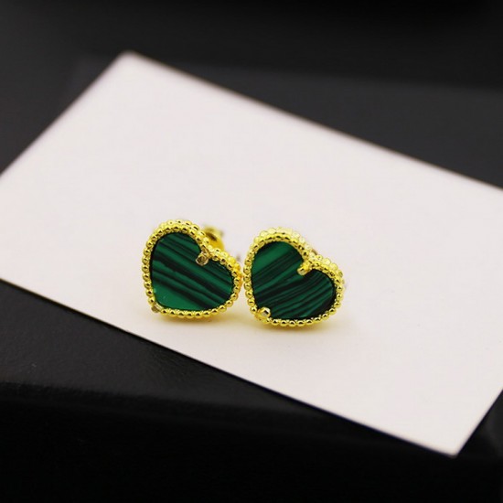 Van Cleef & Arpels Sweet Alhambra Rose Gold VCA Earrings Green Red 4 Colors