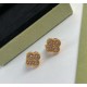 Van Cleef & Arpels Sweet Alhambra Rose Gold VCA Earrings Silver 2 Colors