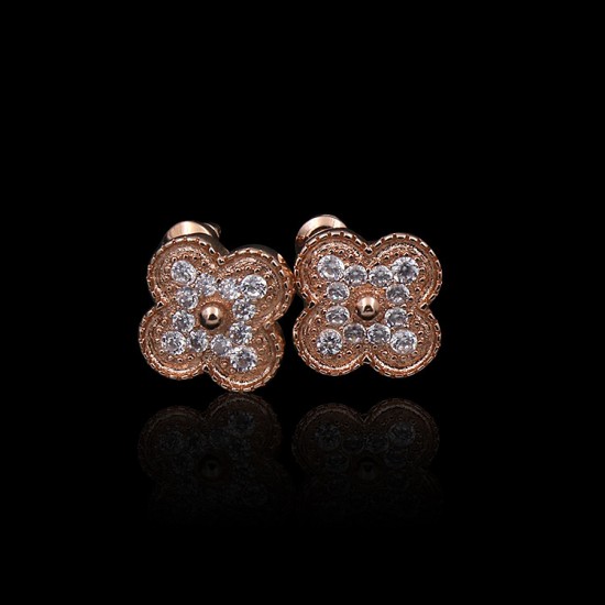 Van Cleef & Arpels Sweet Alhambra Rose Gold VCA Earrings