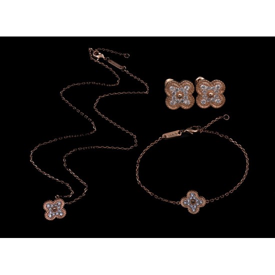 Van Cleef & Arpels Sweet Alhambra Rose Gold VCA Earrings