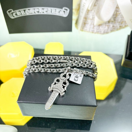 Chrome Hearts Silver Mens Necklaces