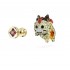 Swarovski Chinese Zodiac Gold Earring Size 1.4cmx1.2cm 