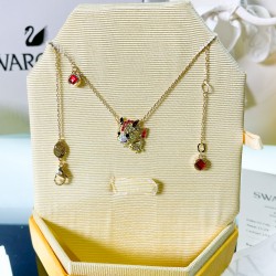 Swarovski Chinese Zodiac Gold Red Necklace 5676540 