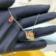 Swarovski Chinese Zodiac Gold Red Necklace 5676540