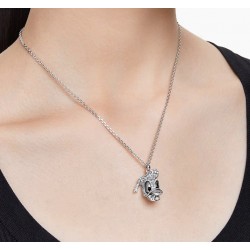 Swarovski Donald Duck Silver Black Necklace 5668775 