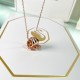 Swarovski Dragon Phoenix Gold Rose Necklace 5675826