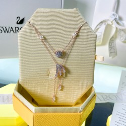 Swarovski Dragon Phoenix Rose Gold Necklace 5675817 