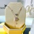 Swarovski Dragon Phoenix Rose Gold Necklace 5675817 