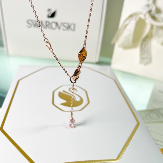 Swarovski Dragon Phoenix Rose Gold Necklace 5675827