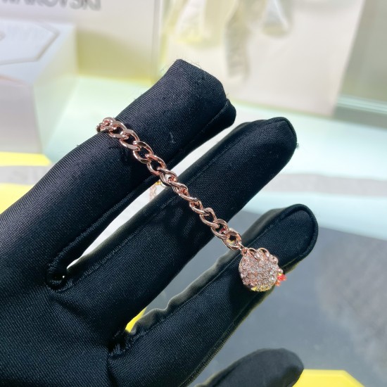 Swarovski Dragon Phoenix Rose Gold Red Bracelet 5675841