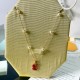 Swarovski Iconic Swan Gold Red Necklace 5683933