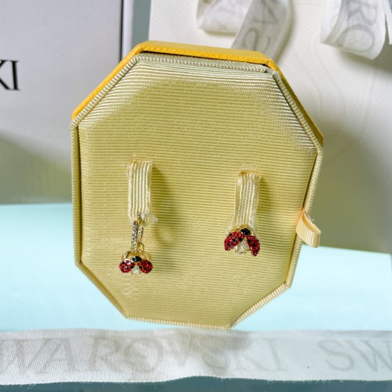 Swarovski Idyllia Gold Red Earring 5666131