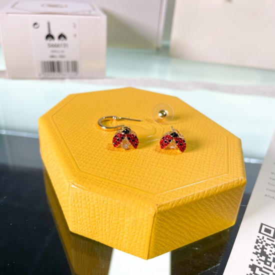 Swarovski Idyllia Gold Red Earring 5666131