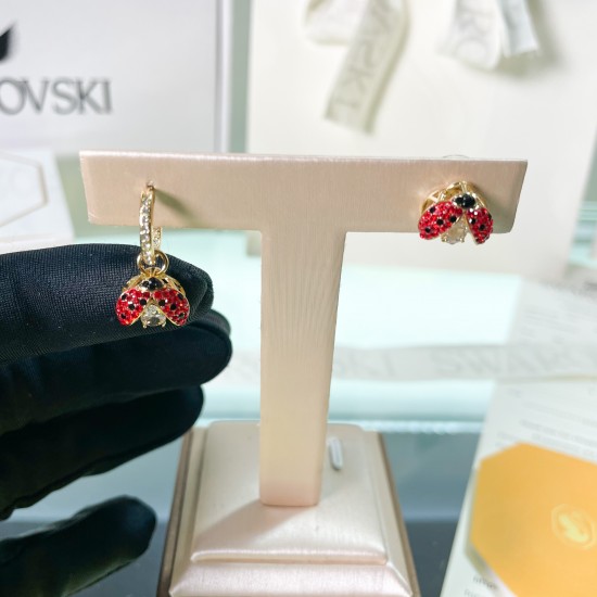 Swarovski Idyllia Gold Red Earring 5666131