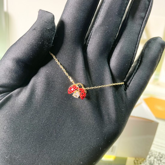 Swarovski Idyllia Gold Red Necklace Pendant 5666225