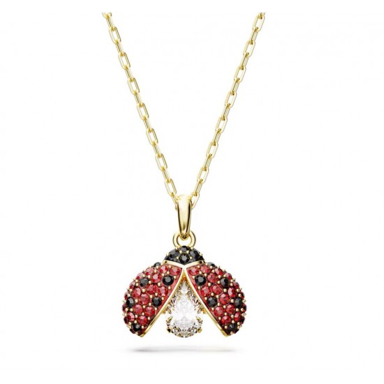 Swarovski Idyllia Gold Red Necklace Pendant 5666225