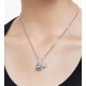 Swarovski Mickey Mouse Silver Black Necklace 5669116