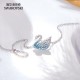 Swarovski Iconic Swan Necklace Blue and White Big