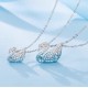 Swarovski Iconic Swan Necklace Blue and White Small