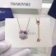 Swarovski Little Necklace Ox, Purple, Rose Gold