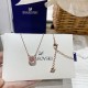 Swarovski Millenia Necklace Square Pink