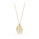 Swarovski Shine Wave Necklace Gold