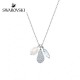 Swarovski So Cool Cluster Necklace White