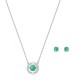 Swarovski Sparkling Dance Set Necklace Green