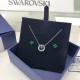 Swarovski Sparkling Dance Set Necklace Green