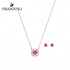 Swarovski Sparkling Dance Set Necklace Red