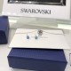 Swarovski Sparkling Dance set Necklace Round Blue