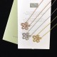 Van Cleef & Arpels Flowerlace White Gold/VCA Necklaces Silver 3 Colors