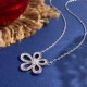 Van Cleef & Arpels Flowerlace White Gold/VCA Necklaces