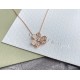 Van Cleef & Arpels Frivole Of Rose Gold VCA Necklaces