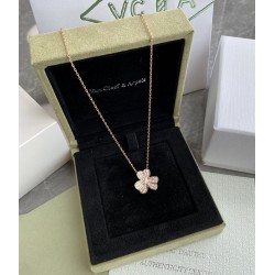 Van Cleef & Arpels Frivole Of Rose Gold VCA Necklaces 