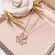 Van Cleef & Arpels Frivole Rose Gold VCA Necklaces Gold With Silver 3 Colors