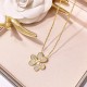 Van Cleef & Arpels Frivole Rose Gold VCA Necklaces Gold With Silver 3 Colors