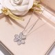 Van Cleef & Arpels Frivole Rose Gold VCA Necklaces Gold With Silver 3 Colors