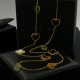 Van Cleef & Arpels Lucky Alhambra Of Rose Gold/VCA Necklaces