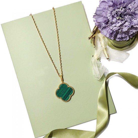 Van Cleef & Arpels Magic Alhambra Of Rose Gold VCA Necklaces Black Green White 4 Colors