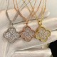 Van Cleef & Arpels Magic Alhambra Rose Gold VCA Necklaces Silver/Gold 3 Colors