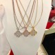 Van Cleef & Arpels Magic Alhambra Rose Gold VCA Necklaces Silver/Gold 3 Colors