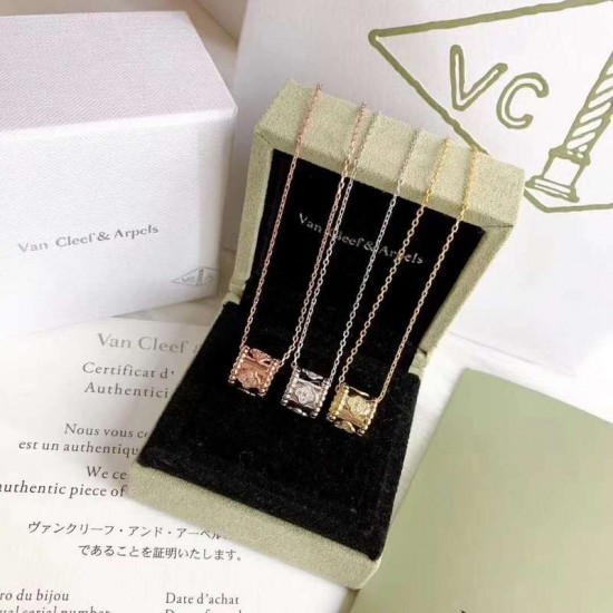 Van Cleef & Arpels Perlee Of Rose Gold/VCA Necklaces Gold Silver 3 Colors