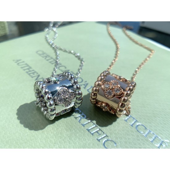 Van Cleef & Arpels Perlee Of Rose Gold/VCA Necklaces Silver 2 Colors