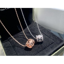 Van Cleef & Arpels Perlee Of Rose Gold/VCA Necklaces Silver 2 Colors 